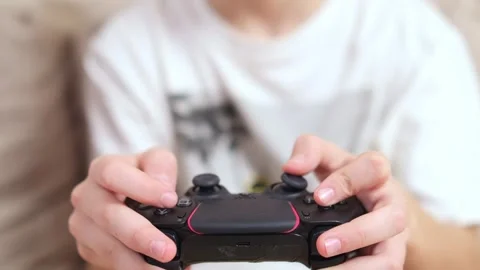 Close-up of a video game joystick. 動画素材 268260500