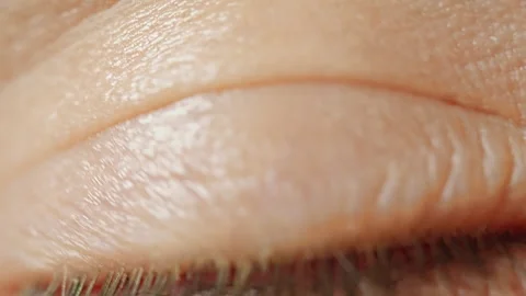 Close up video of a man's eye Video stock 242444521