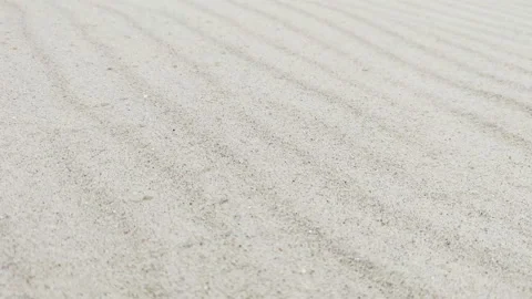 Close-up video of a moving sand during windy weather on German coast of Balti Stock Footage 131178113