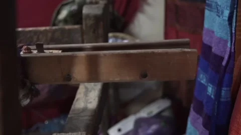 Close-up video of an old knitting pattern in Fez, Morocco Stock Footage 236304325