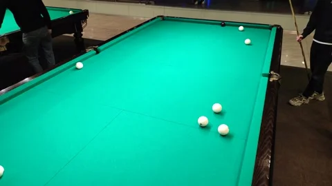 Close up video of Russian billiards table Video stock 221837222