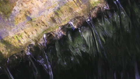 Close-up video of a small waterfall Stock Footage 272580772