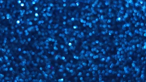Close up video of soft blue bokeh background Stock Footage 327203160