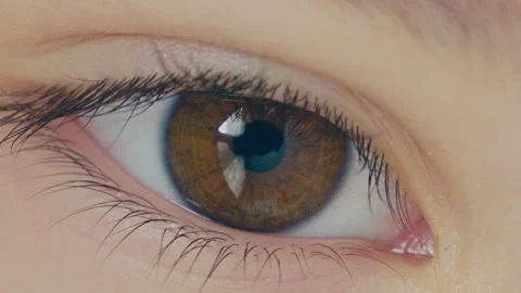 Close up video of a woman's eye Stock Footage 242445239