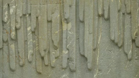 Close Up View of Aged Concrete Wall with Drip Texture Pattern in Oviedo Stock Footage 346041081