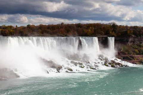 A Close Up View of the American Falls, a Part of the Niagara Falls Foto stock