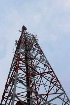 Close-up view of the antenna Foto stock