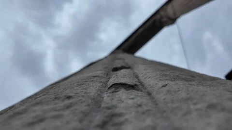 Close-Up View of Antique Column Macro Stock Footage 315184166