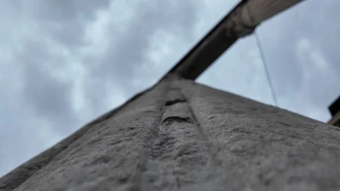 Close-Up View of Antique Column Macro Vídeos de archivo 315184194