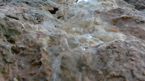 Close up view on artificial waterfall 스톡 동영상 203123695