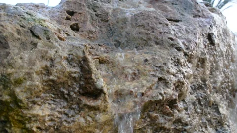 Close up view on artificial waterfall 스톡 동영상 203126595