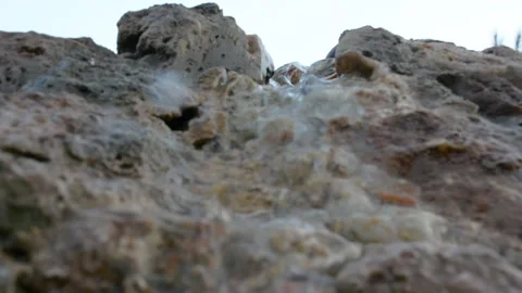 Close up view on artificial waterfall 스톡 동영상 203133482