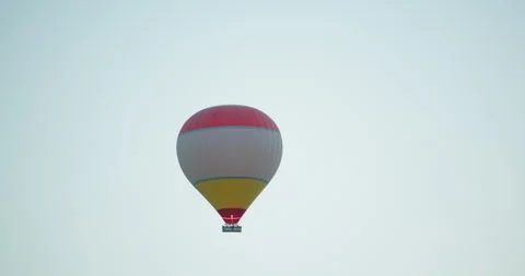 Close-up view of an ascending hot air balloon, Cappadocia, Turkey Stock Footage 252000398