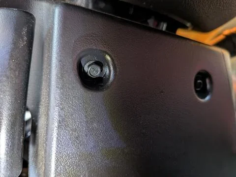 Close-up view of a auto steering column plastic shroud Stock Photos