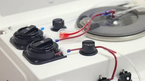 Close view of Automated Cell Processor Stock Footage 234813987