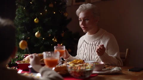 Close-up view from back of unrecognizable little child boy to happy young woman Stock Footage 163820332