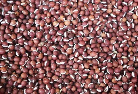 Close-up view background of dried beans seeds stacked together. Stock Photos