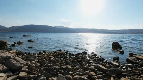 Close-up view of Balik Gol in Igdir. 4K footage in Turkey Stock Footage 204132611