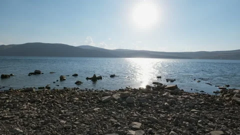 Close-up view of Balik Gol in Igdir. 4K footage in Turkey Stock Footage 204132657