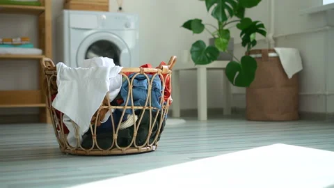 empty laundry basket