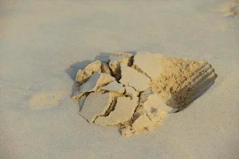 Close up view of beach sand background Stock Photos