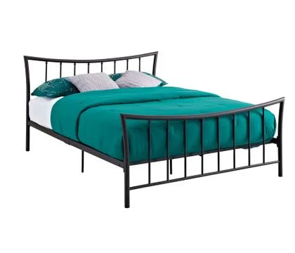 Close up view of bed isolated on white background. Stock Photos