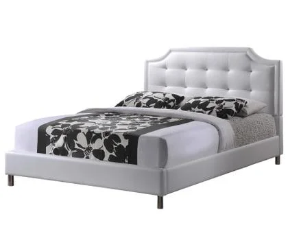 Close up view of bed isolated on white background. Foto stock