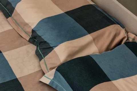 Close up view of bedding 写真素材