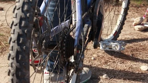 Close up View of the Bicycle Stock Footage 70001012