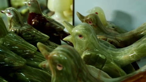 Close up view of bird statue. 4K Footage in Turkey Stock Footage 234590217