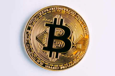 Close-up View On Bitcoin Stock Photos