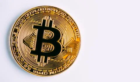 Close-up View On Bitcoin Stock Photos