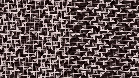 Close up view of black fabric covered with repeating white square outlines, c Illustrazione stock