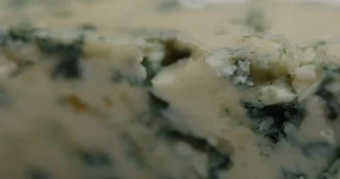 Close-up view of blue cheese. Stock Footage 261806611