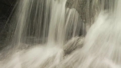Close Up View of the Bottom Of A Waterfall 4 스톡 동영상 19319837