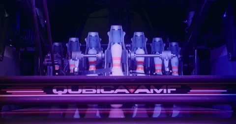 Close Up View of a Bowling Pins Being Placed Stock Footage 141202673