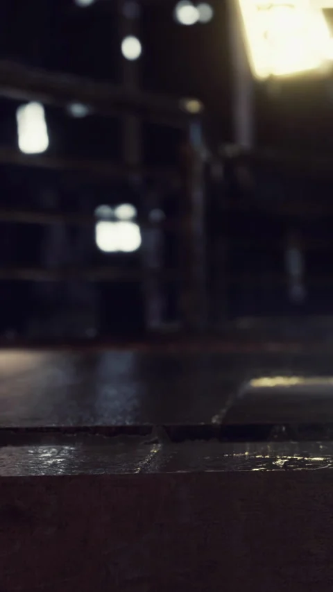 Close view of a boxing ring during a training session at a gym Stock Footage 346674961