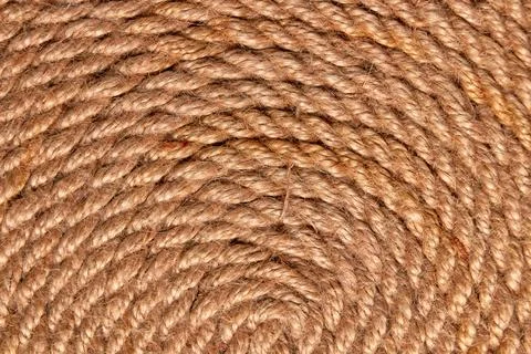 Close up view of brown rope pattern. Stock Photos