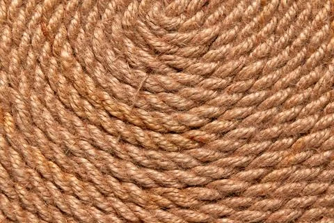 Close up view of brown rope pattern. Stock Photos