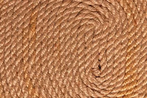 Close up view of brown rope pattern. Stock Photos