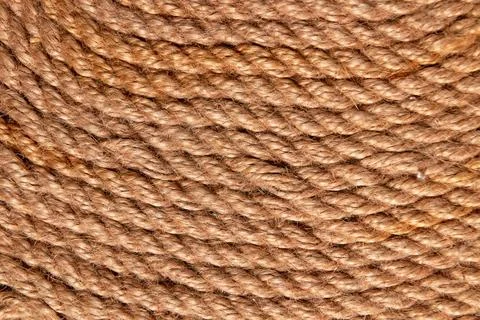 Close up view of brown rope pattern. Stock Photos