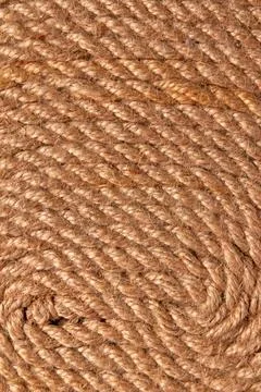 Close up view of brown rope pattern. Stock Photos