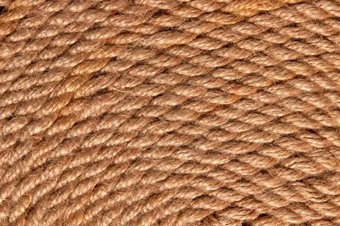 Close up view of brown rope pattern. Stock Photos
