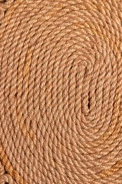 Close up view of brown rope pattern. Stock Photos