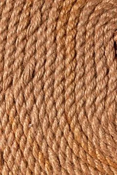 Close up view of brown rope pattern. Stock Photos