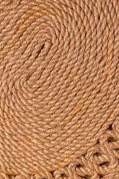 Close up view of brown rope pattern. Stock Photos
