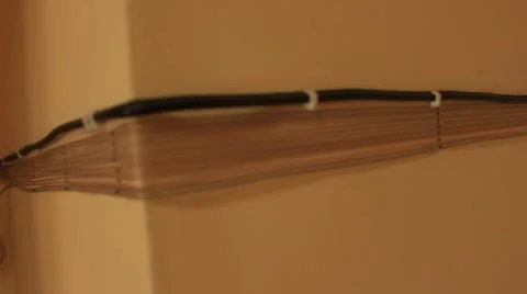 Close up View of Cables Network Video stock 54462867