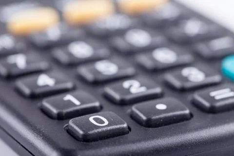 Close up view of calculator keys Stock Photos