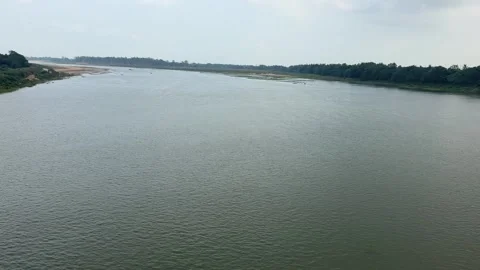 Close-Up View of Calm River Water Surface Stock Footage 338040839