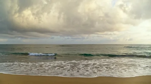 A close-up view of a calm wave on a tropical paradise beach in the Caribbean. Stock Footage 327893165